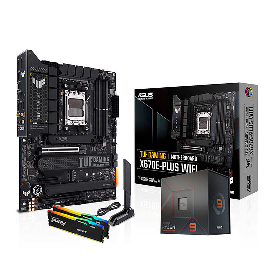 Kit upgrade PC AMD Ryzen 9 7950X - Asus X670E - RAM 32Go 5600MHz