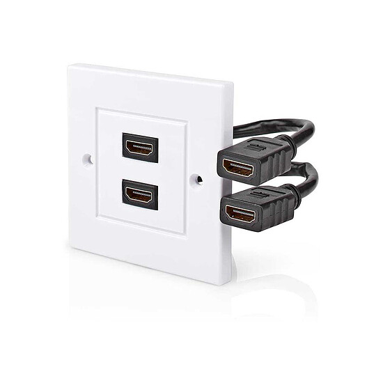 Accessoires HDMI Nedis Boîtier de montage mural à double port HDMI (montage encastré) - Autre vue