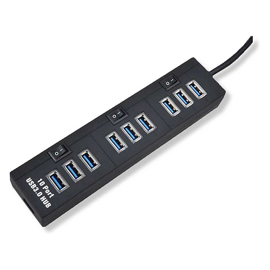 Câble USB MCL Hub 10 ports USB-A 3.0