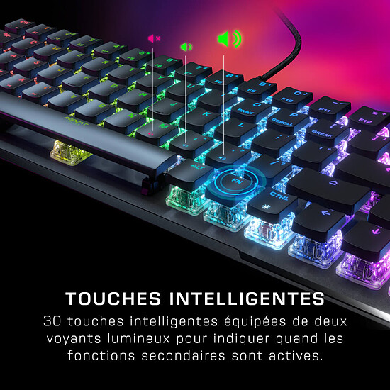 Clavier PC Roccat Vulcan II Mini Linear - Roccat Titan II Optical Red - Noir - Autre vue