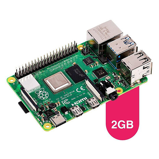 Kit Raspberry Pi Hutopi Kit de démarrage Raspberry Pi 4 - 2 Go - Autre vue