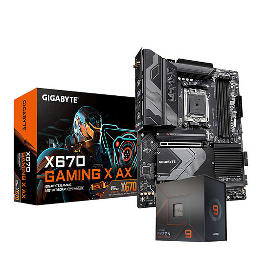Kit upgrade PC AMD Ryzen 9 7900X - Gigabyte X670 GAMING X AX