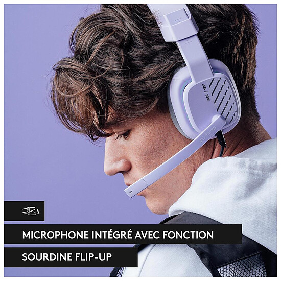 Casque micro Astro A10 (2ème Gen) - Lilas  - Autre vue