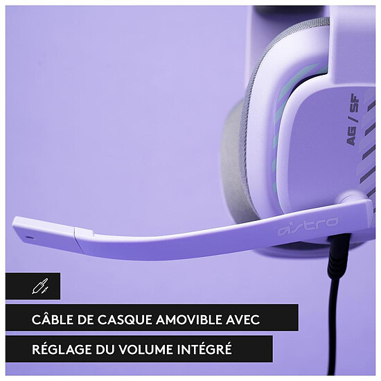 Casque micro Astro A10 (2ème Gen) - Lilas  - Autre vue