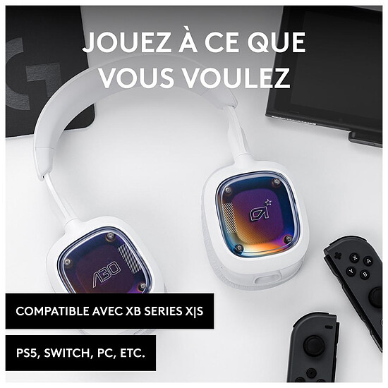 Casque micro Logitech G Astro A30 (PC/PlayStation/Mobiles) - Blanc - Autre vue