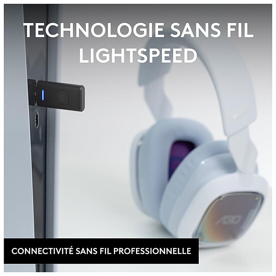 Casque micro Logitech G Astro A30 (PC/PlayStation/Mobiles) - Blanc - Autre vue