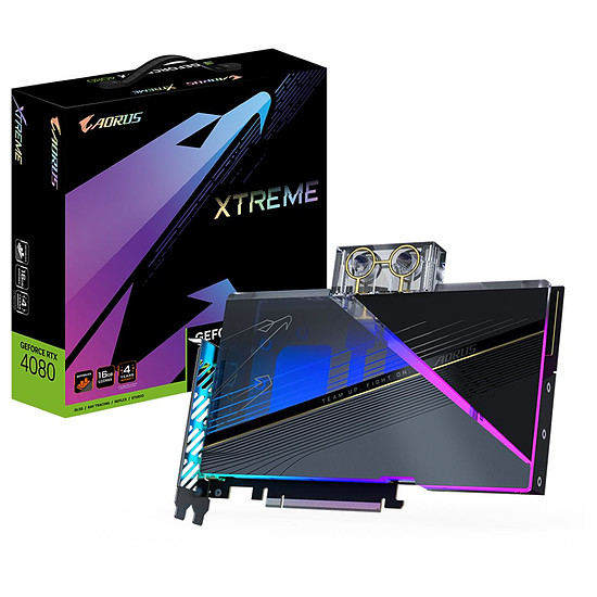 Carte graphique Gigabyte GeForce RTX 4080 XTREME WATERFORCE WB