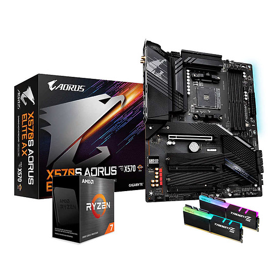 Kit upgrade PC AMD Ryzen 7 5800X - Aorus X570 - RAM 16 Go 3600 MHz