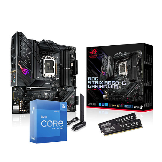 Kit upgrade PC Intel Core i5 12600K - Asus B660 - RAM 32 Go DDR5