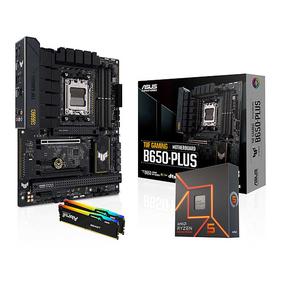 Kit upgrade PC AMD Ryzen 5 7600X - Asus B650 - RAM 16 Go DDR5