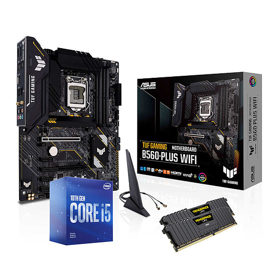 Kit upgrade PC Intel Core i5 10400F - Asus B560 - RAM 16Go 3200Mhz 