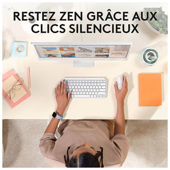 Souris PC Logitech Lift for Mac - Blanc - Autre vue