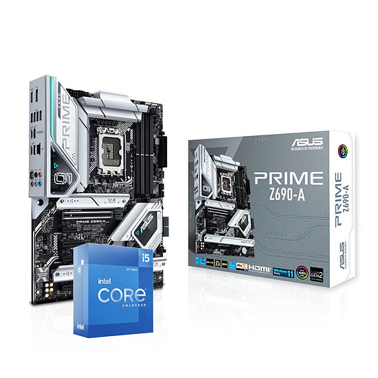 Kit upgrade PC Intel Core i5 12600K - Asus PRIME Z690-A DDR5