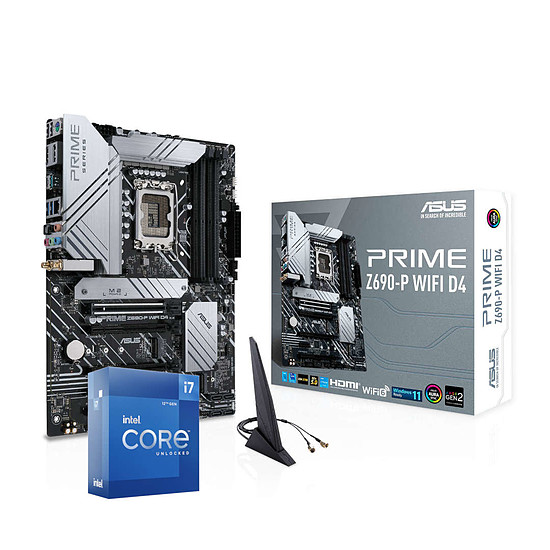 Kit upgrade PC Intel Core i7 12700K - Asus Z690 