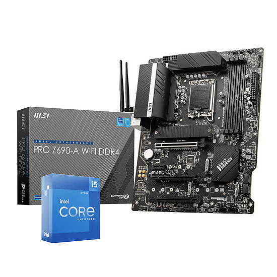 Kit upgrade PC Intel Core i5 12600K - MSI PRO Z690-A WIFI DDR4