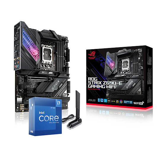 Kit upgrade PC Intel Core i7 12700K - Asus ROG STRIX Z690-E GAMING WIFI