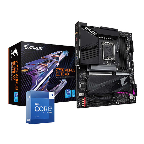 Kit upgrade PC Intel Core i7 13700K - Gigabyte Z790 AORUS ELITE AX 