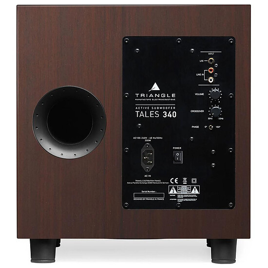 Subwoofer / Caisson de basses Triangle Tales 340 Noyer - Autre vue