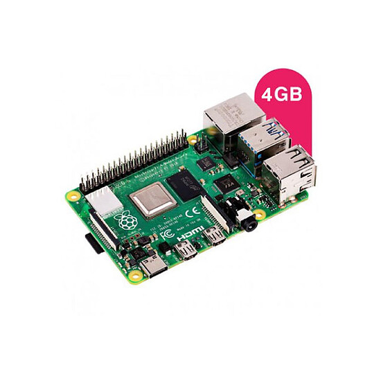 Kit Raspberry Pi Hutopi Kit de démarrage Raspberry Pi 4 - 4 Go - Autre vue