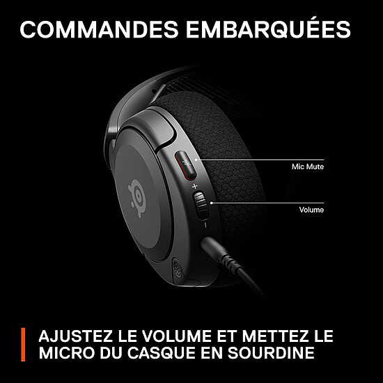 Casque micro SteelSeries Arctis Nova 1 - Noir - Autre vue