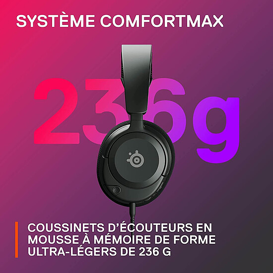 Casque micro SteelSeries Arctis Nova 1 - Noir - Autre vue