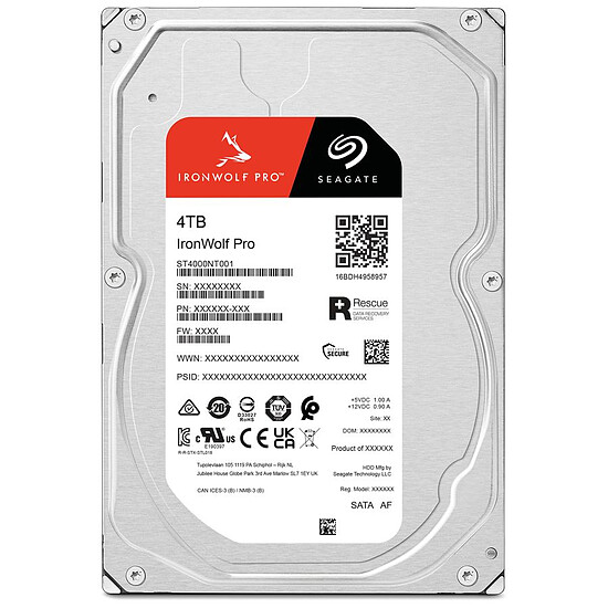 Disque dur interne Seagate IronWolf Pro - 4 To - 256 Mo - Autre vue