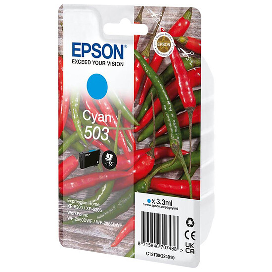 Cartouche d'encre Epson Piment 503 Cyan - Autre vue