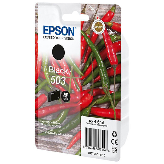 Cartouche d'encre Epson Piment 503 Noir - Autre vue