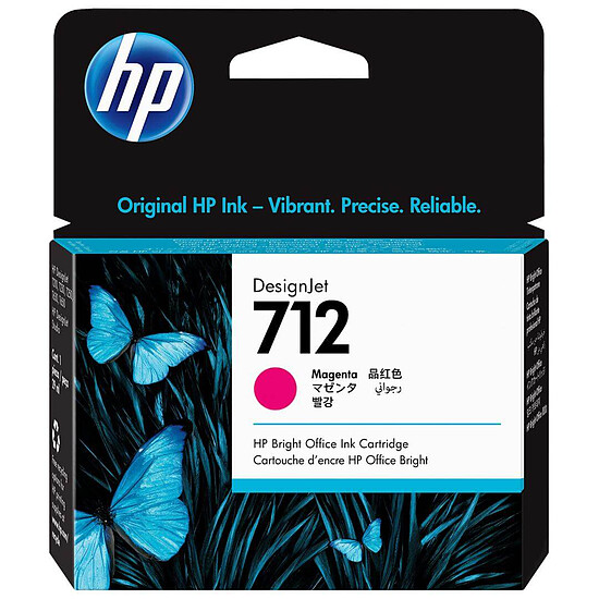 Cartouche d'encre HP DesignJet 712 (3ED68A) - Magenta - Autre vue