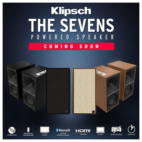 Enceinte sans fil Klipsch The Sevens Noyer - Enceinte compacte  - Autre vue