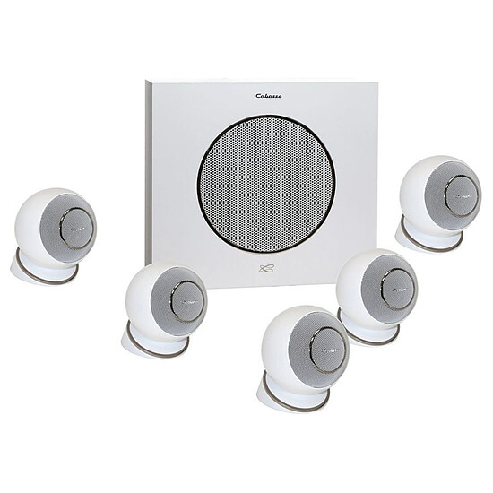 Ensemble Home-Cinéma Yamaha RX-V6A Noir + Cabasse Eole 4 Blanc - Autre vue