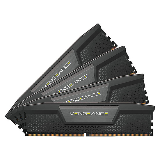 Mémoire Corsair Vengeance Black - 4 x 16 Go (64 Go) - DDR5 6600 MHz - CL32 