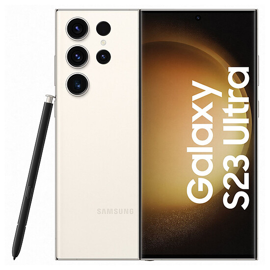 Smartphone Samsung Galaxy S23 Ultra 5G (Crème) - 1 To - 12 Go