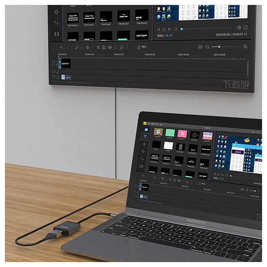 Adaptateur HDMI INOVU Adaptateur USB-C vers HDMI 4K @ 60 Hz - Autre vue
