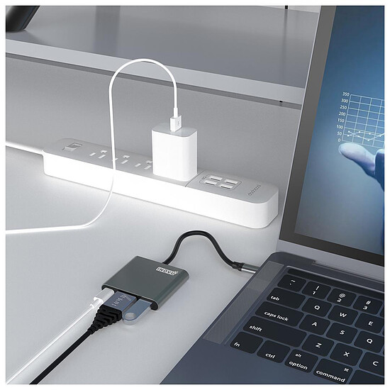 Adaptateur USB INOVU Adaptateur USB-C vers HDMI et 2x USB - Autre vue