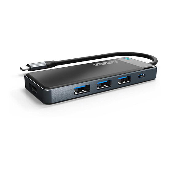 Station d'accueil PC portable INOVU Station d'accueil USB-C 6 en 1 (HDMI/USB/SD) - Autre vue