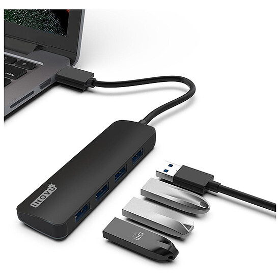 Hub USB INOVU Hub USB-A 3.0 4 ports - Autre vue
