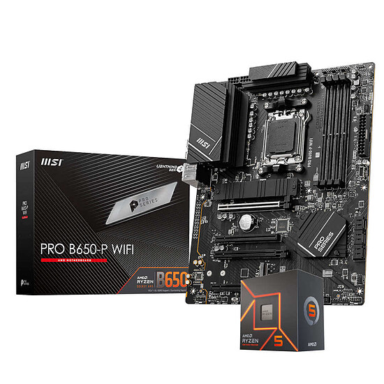 Kit upgrade PC AMD Ryzen 5 7600 - MSI PRO B650-P WIFI