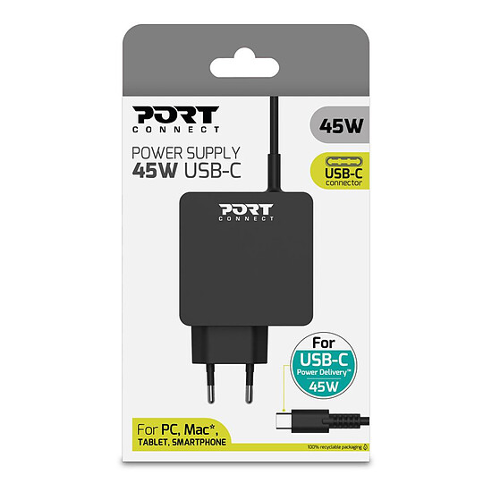 Chargeur PORT Connect Power Supply USB-C (45W) - Autre vue