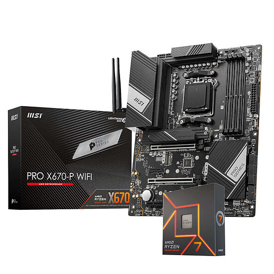 Kit upgrade PC AMD Ryzen 7 7700X - MSI MPG PRO X670-P WIFI