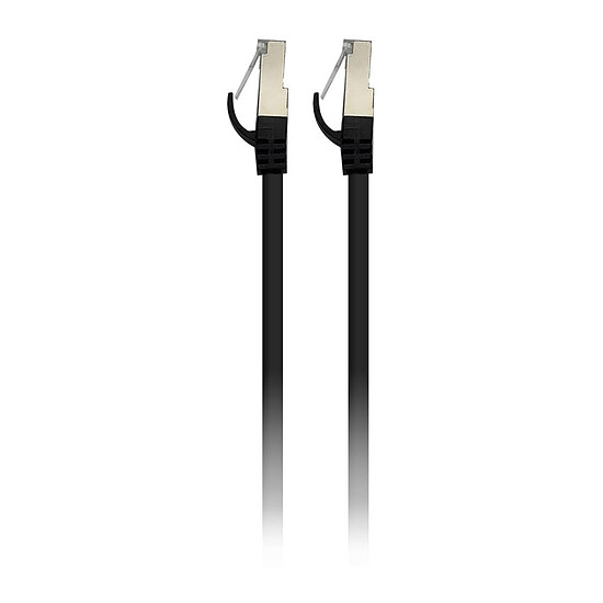 Câble RJ45 Textorm Câble RJ45 CAT 6 FTP (noir) - 0.2 m - Autre vue