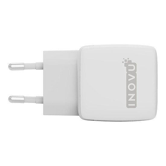 Chargeur INOVU Chargeur Secteur 25W  2 en 1 (USB-A + 1 x USB-C) Power Delivery - Autre vue