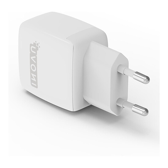 Chargeur INOVU Chargeur Secteur 25W  2 en 1 (USB-A + 1 x USB-C) Power Delivery - Autre vue