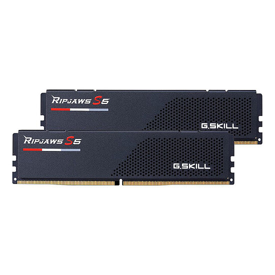 Mémoire G.Skill Ripjaws S5 Black - 2 x 32 Go (64 Go) - DDR5 6400 MHz - CL32