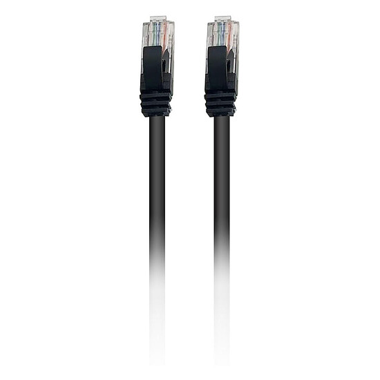 Câble RJ45 Textorm Câble RJ45 CAT 6 UTP (noir) - 1 m