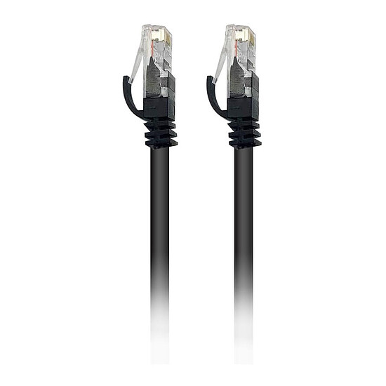 Câble RJ45 Textorm Câble RJ45 CAT 6 UTP (noir) - 3 m - Autre vue
