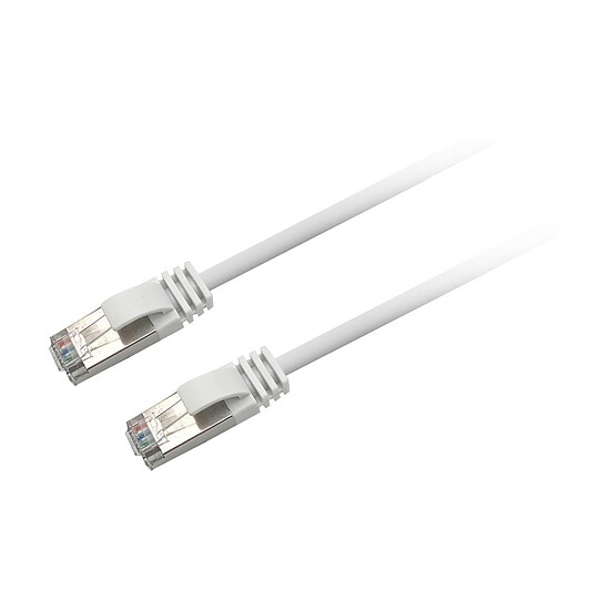 Câble RJ45 Textorm Câble RJ45 CAT 6 FTP (blanc) - 2 m - Autre vue