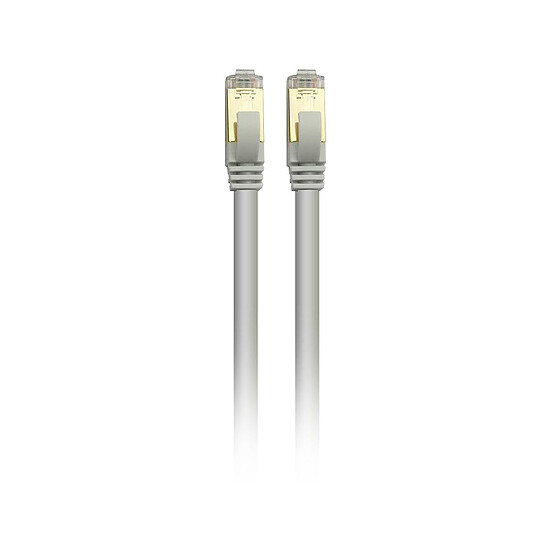 Câble RJ45 Textorm Câble RJ45 CAT 7 SSTP (blanc) - 1 m - Autre vue