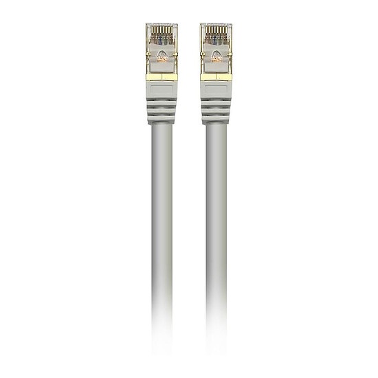 Câble RJ45 Textorm Câble RJ45 CAT 7 SSTP (blanc) - 1 m - Autre vue