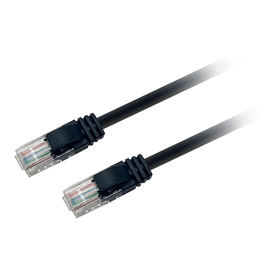 Câble RJ45 Textorm Câble RJ45 CAT 5E UTP (noir) - 5 m - Autre vue